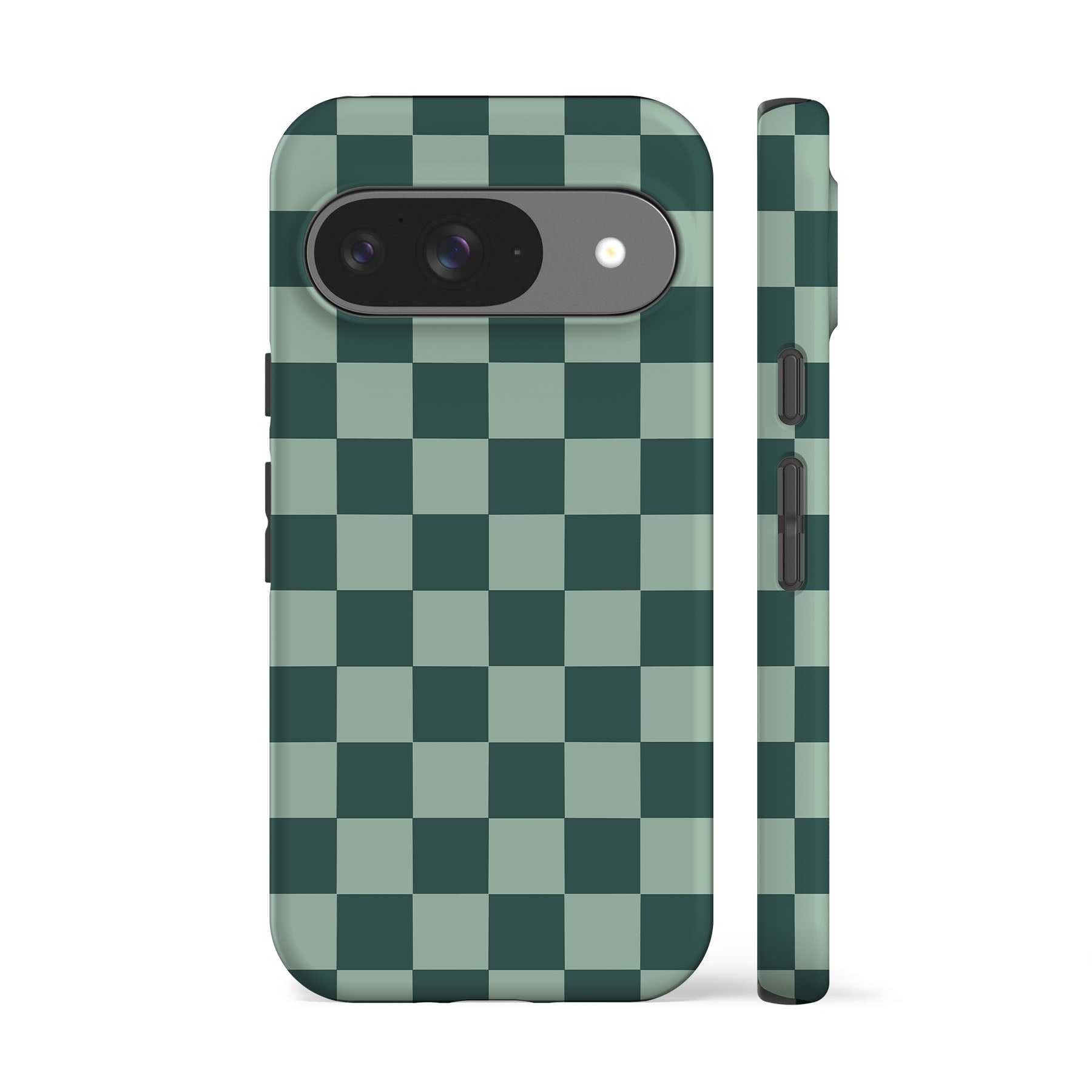 Blue Teal Checkered Phone Case