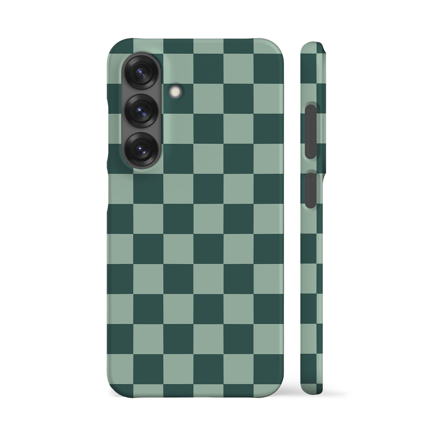 Blue Teal Checkered Phone Case