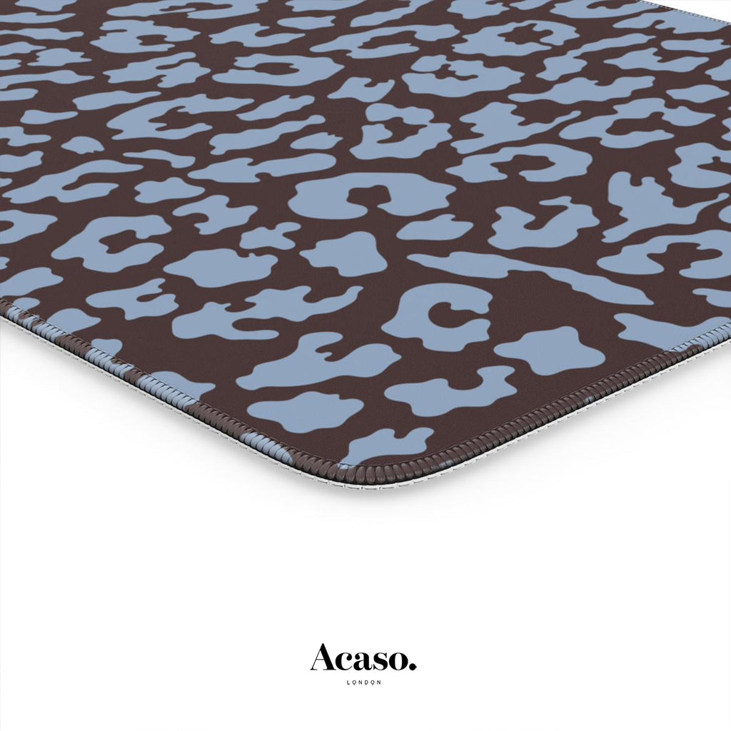 Blue Tiny Leo Desk Mat