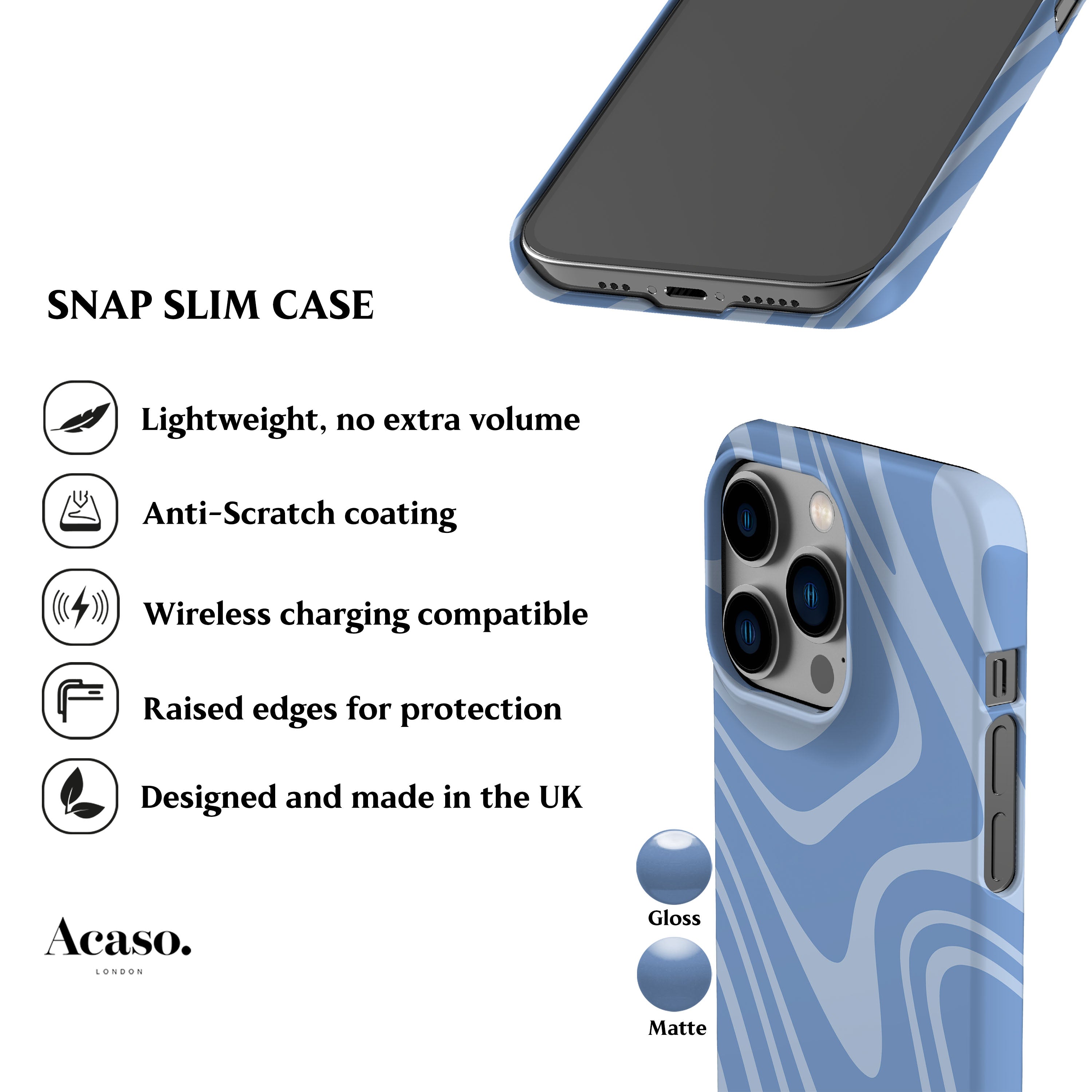 Blue Waves Phone Case