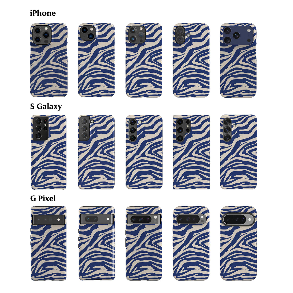Blue Zebra Phone Case