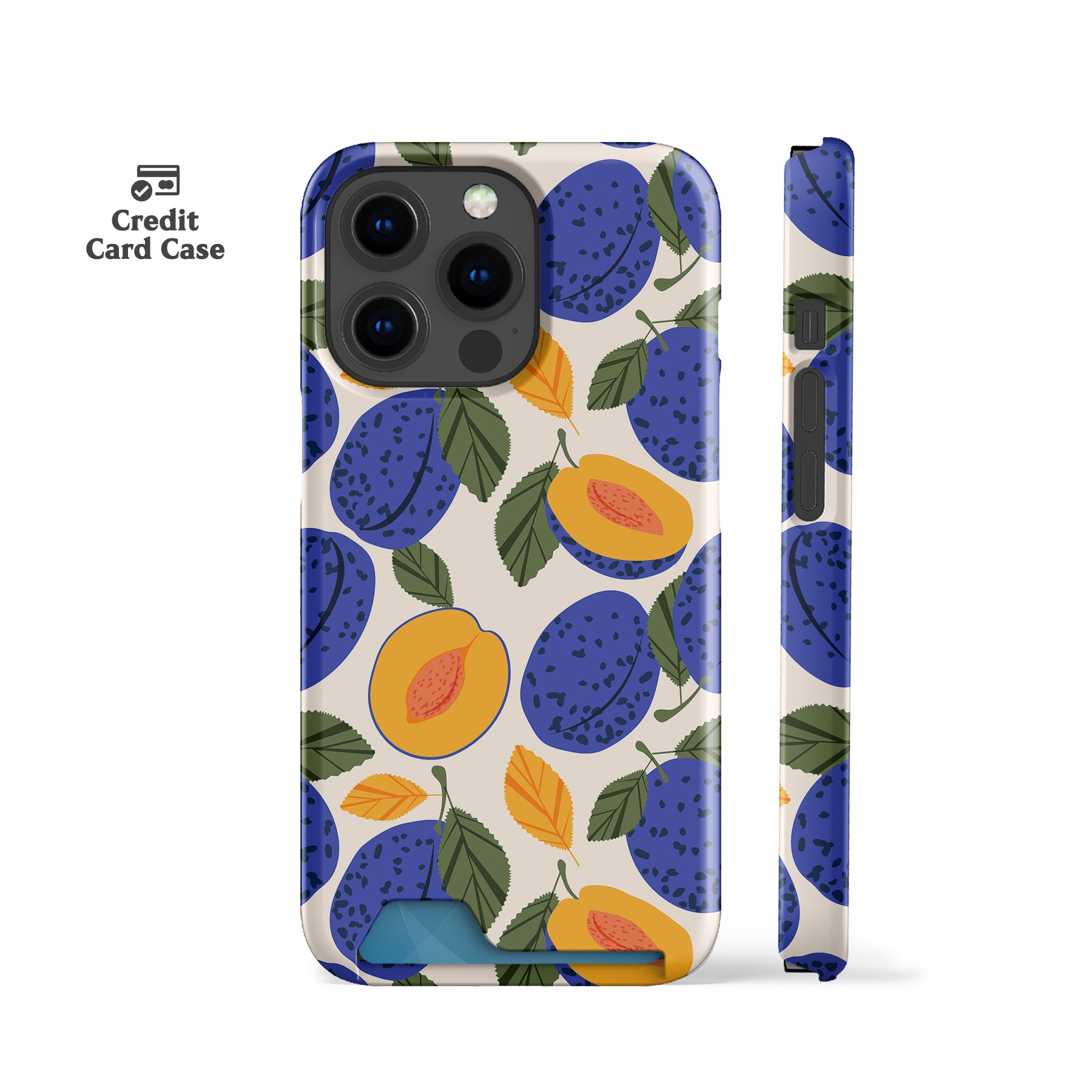Blue Peaches Card Case