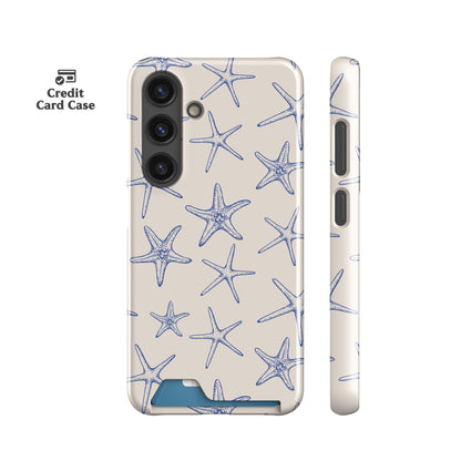 Blue Starfish Card Case