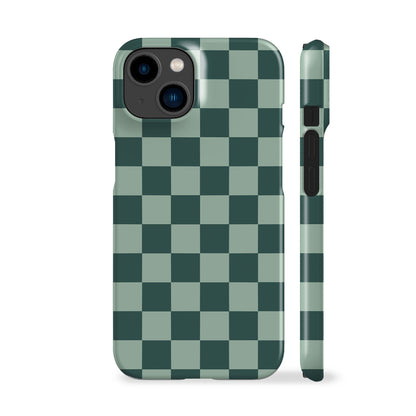 Blue Teal Checkered Phone Case