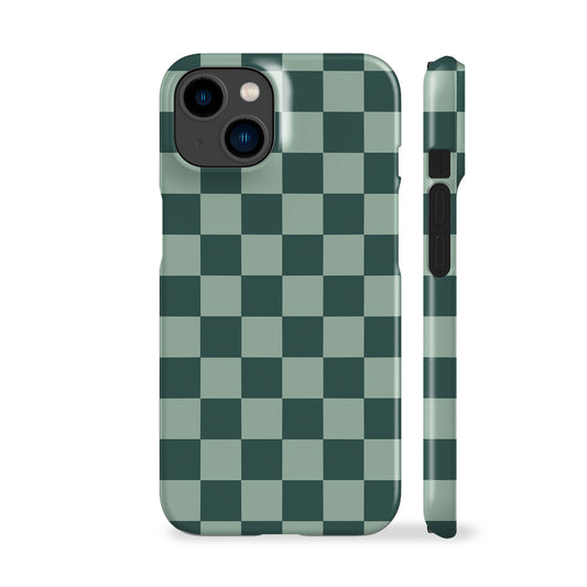 Blue Teal Checkered Phone Case