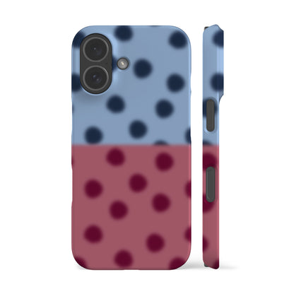 Blurry Blue Polka Dots Phone Case