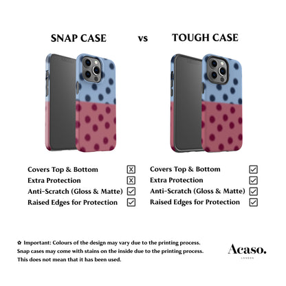 Blurry Blue Polka Dots Phone Case