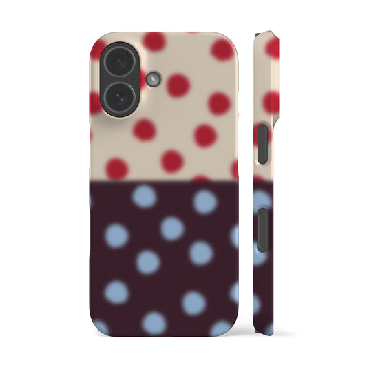 Blurry Plum Polka Dots Phone Case