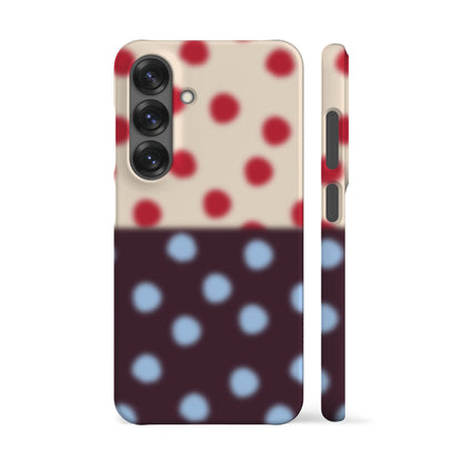 Blurry Plum Polka Dots Phone Case