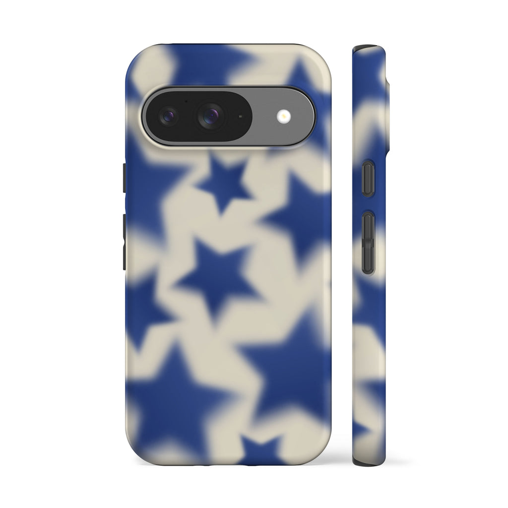 Blurry Blue Stars Phone Case