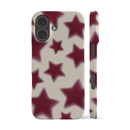 Blurry Red Stars Phone Case