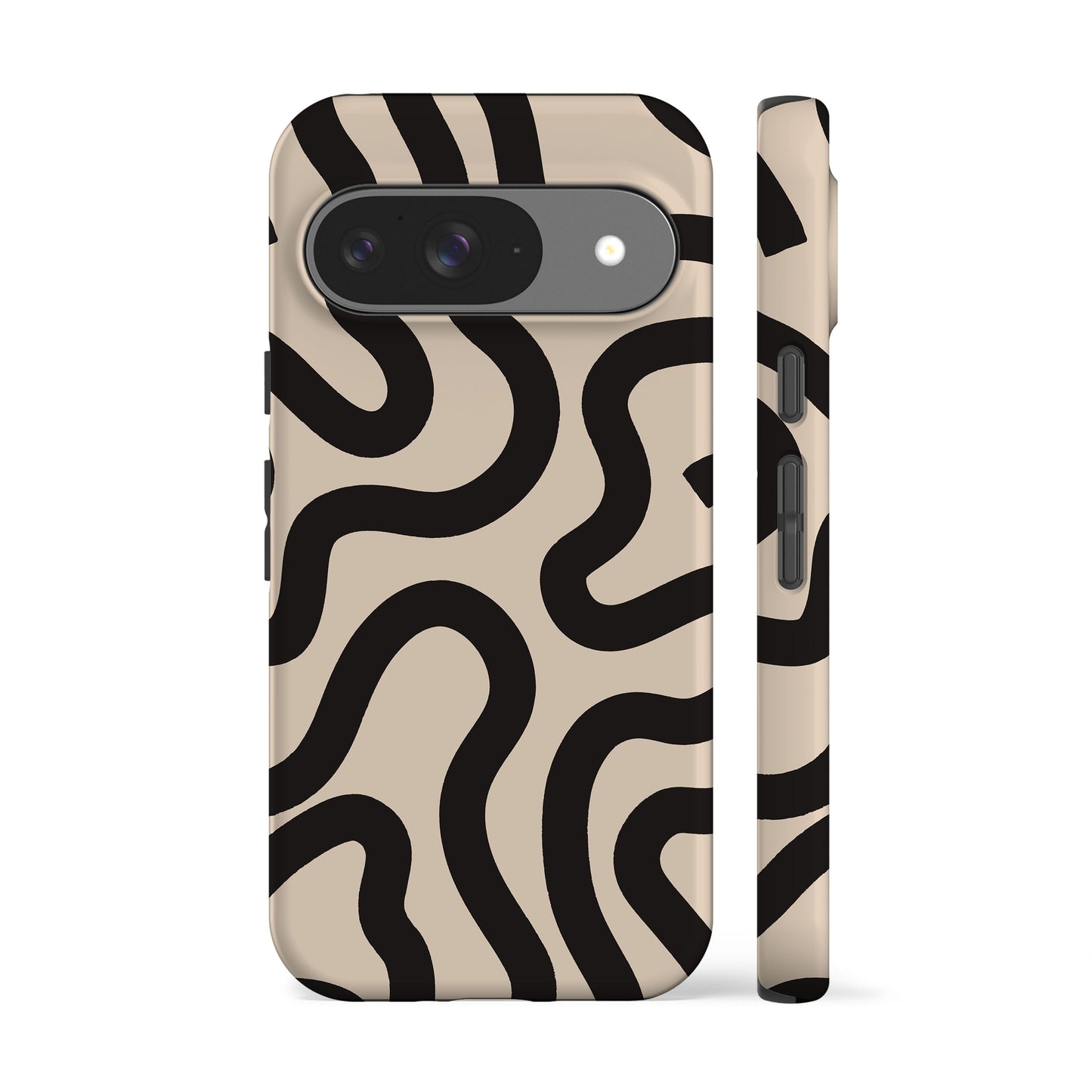 Boho Line Art Beige Phone Case