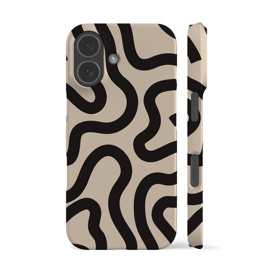 Boho Line Art Beige Phone Case