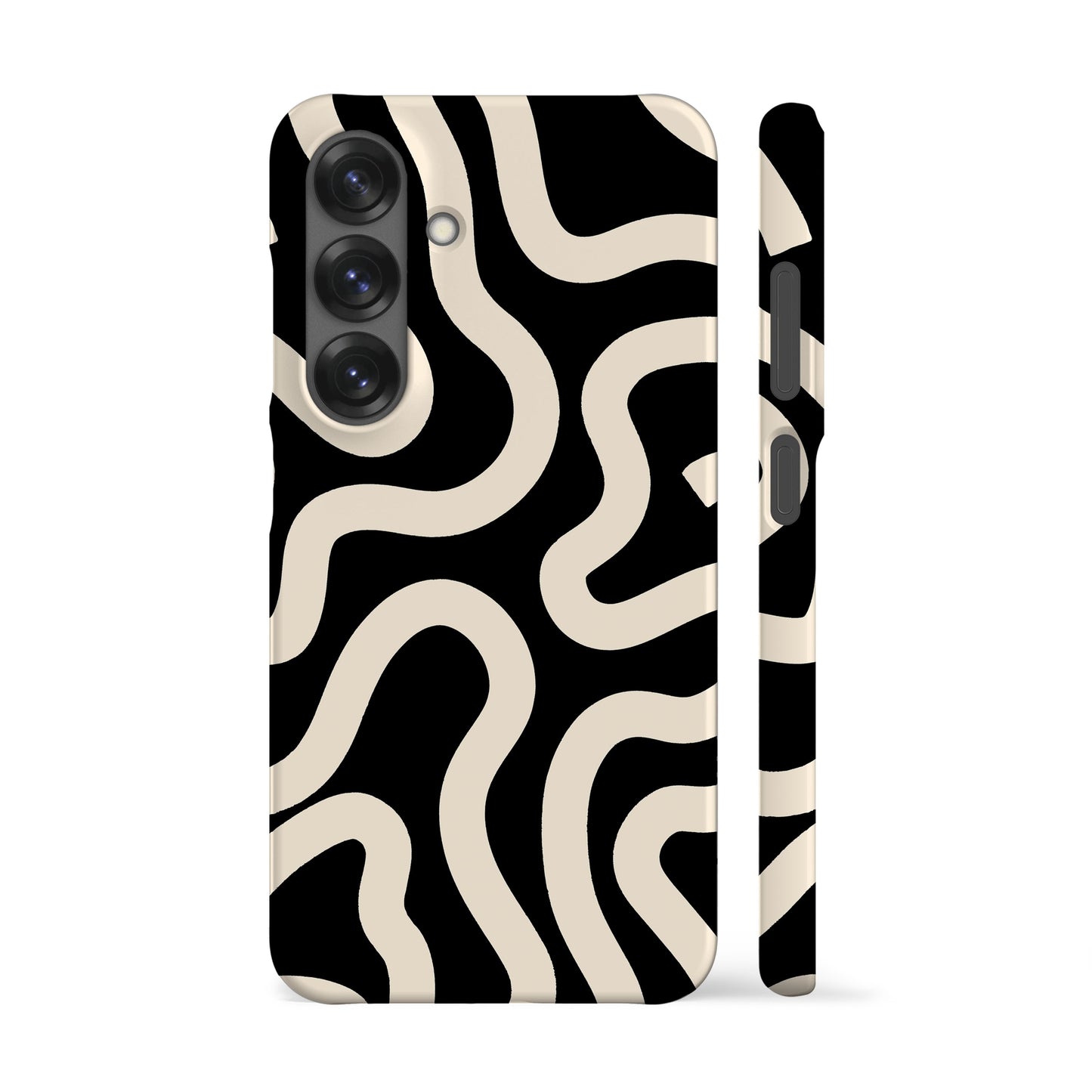 Boho Line Art Black Phone Case