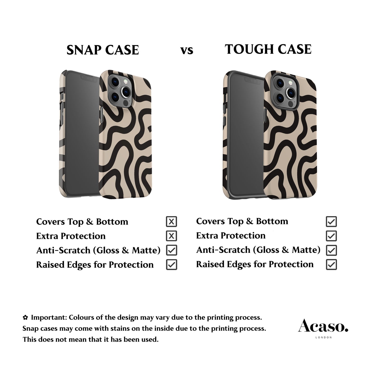 Boho Line Art Beige Phone Case