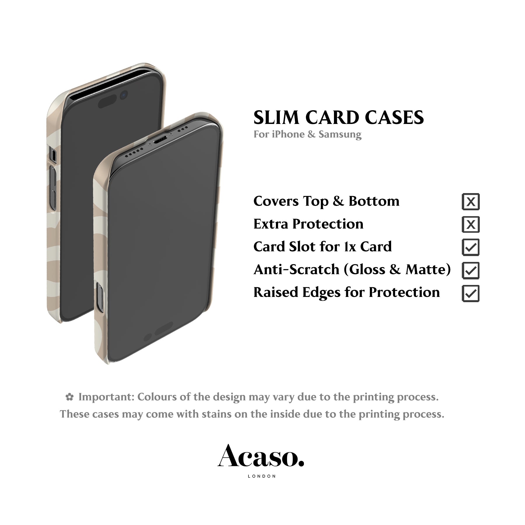 Boho Line Art Credit Card Case
