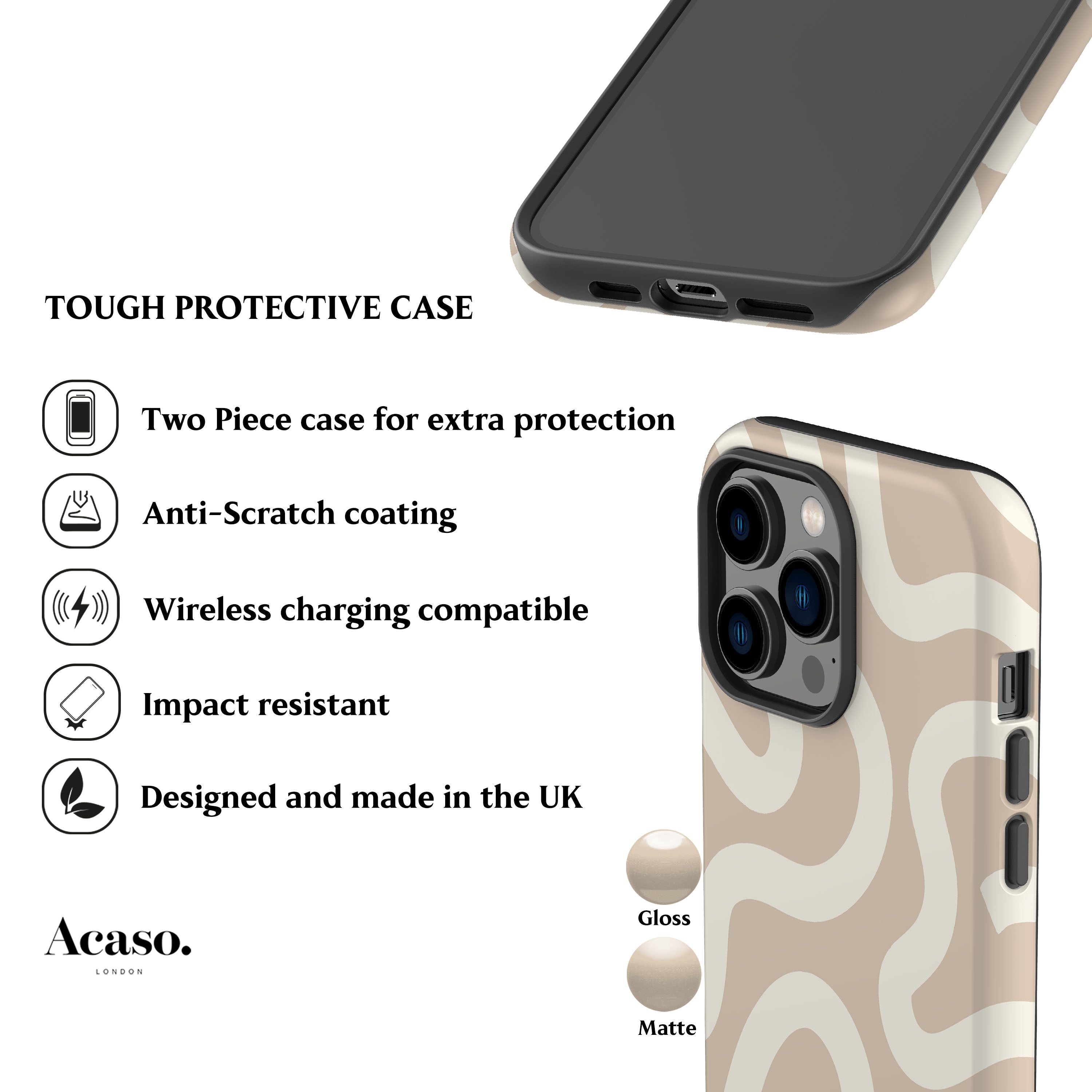 Boho Line Art Nude Phone Case