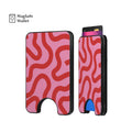 Boho Pink Lines Magnetic Phone Wallet