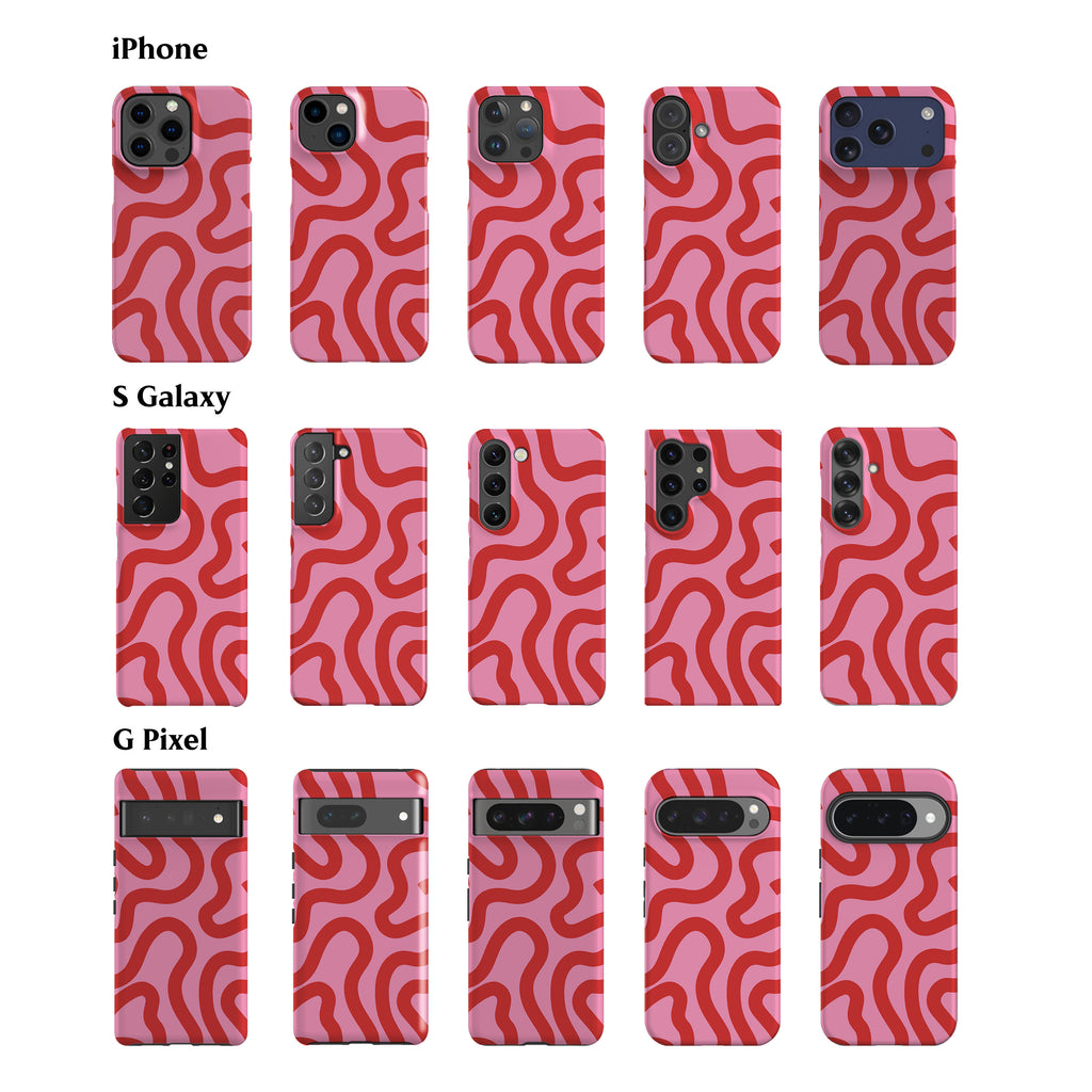 Line Art Pink Phone Case