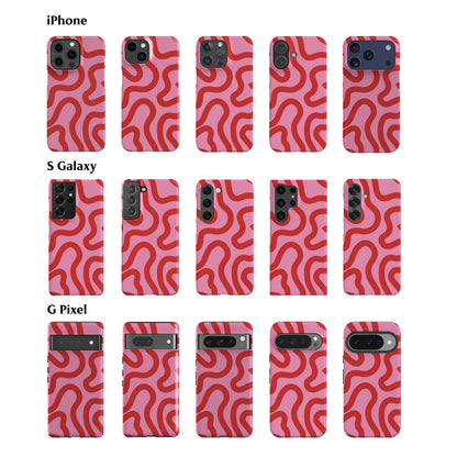 Line Art Pink Phone Case