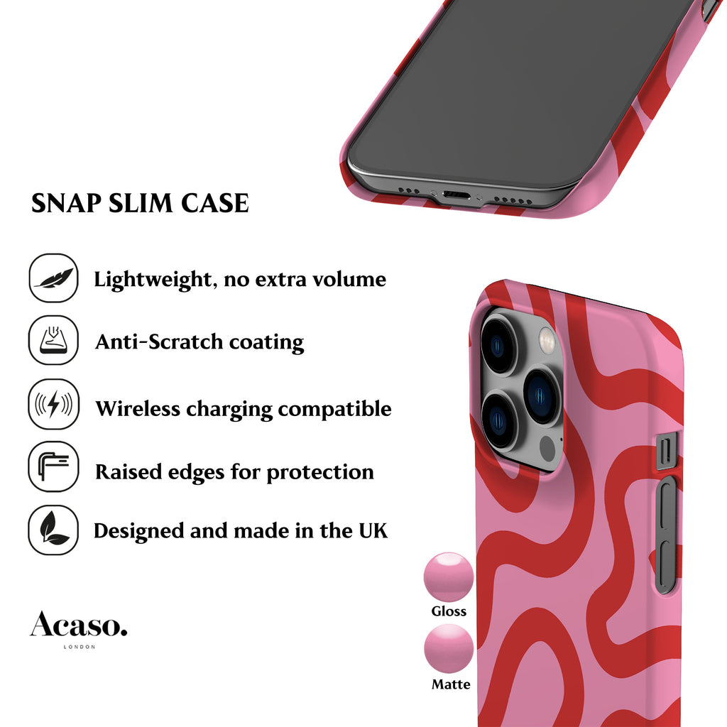 Line Art Pink Phone Case