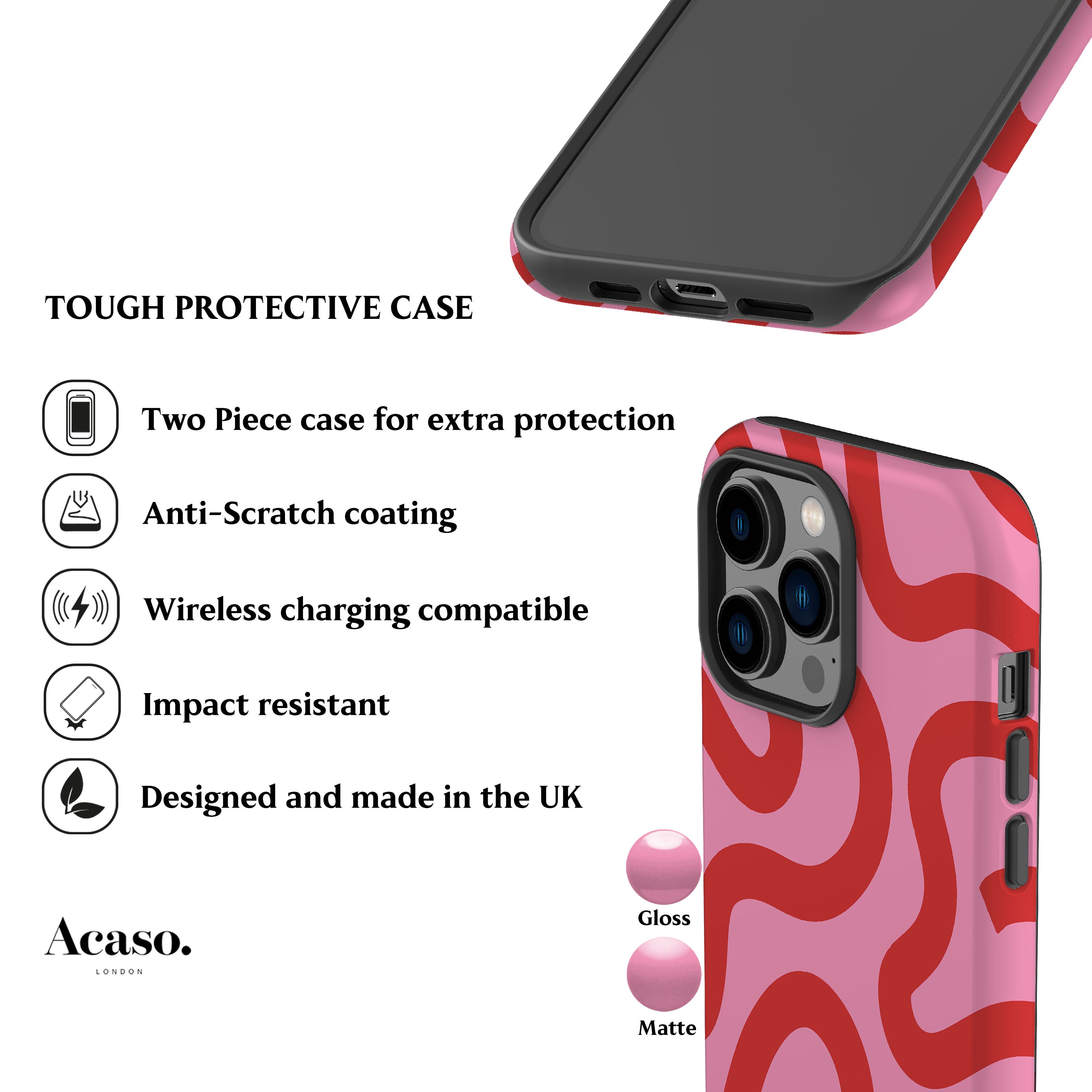 Line Art Pink Phone Case