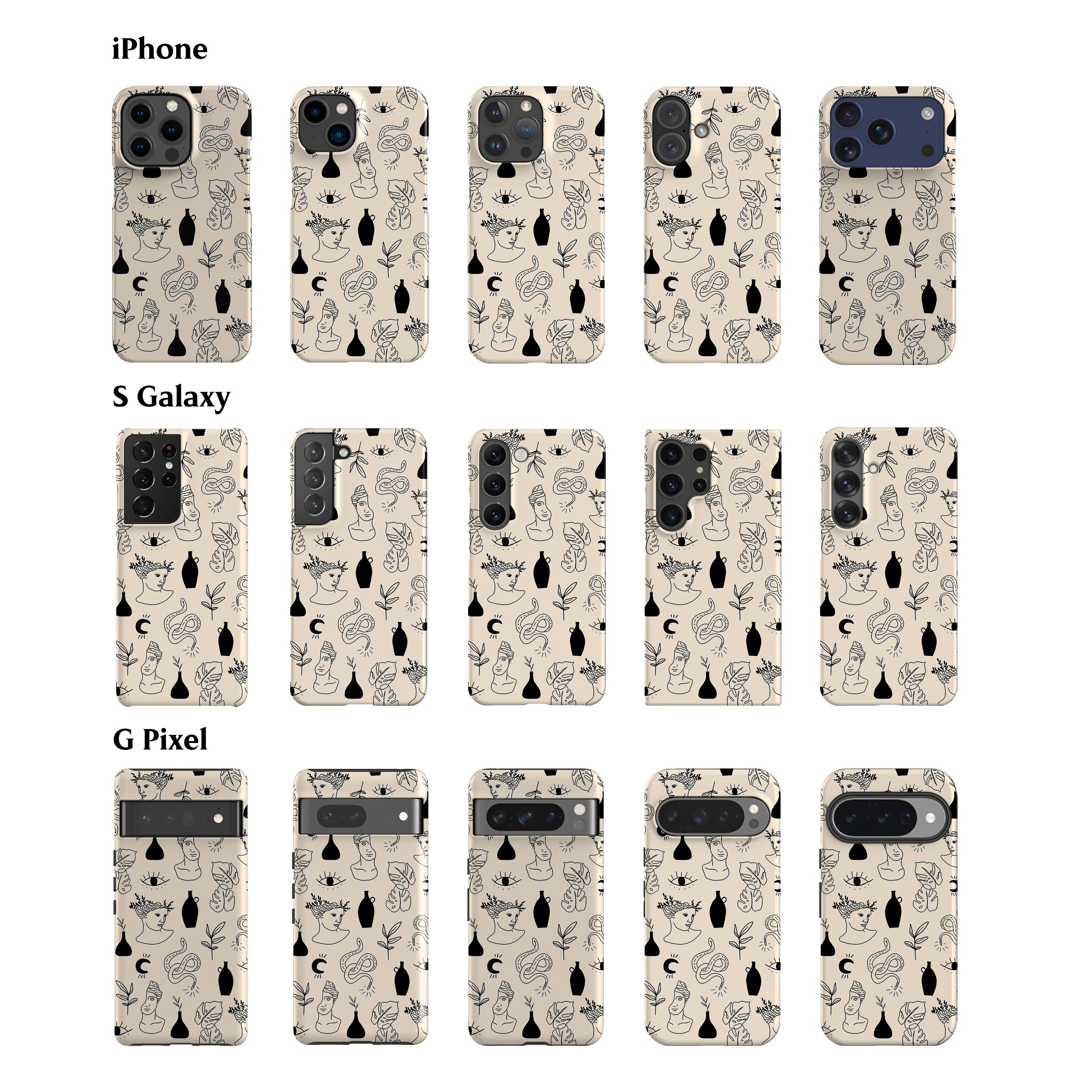 Boho Mythos Cream Phone Case