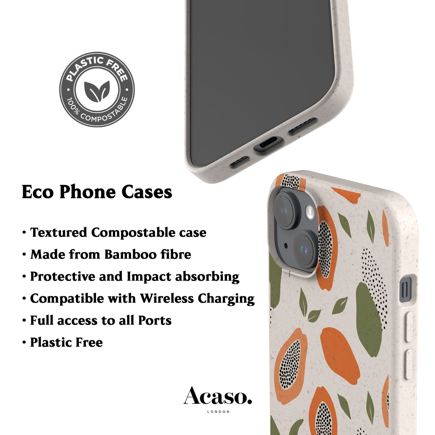 Boho Papaya Eco-Friendly Phone Case