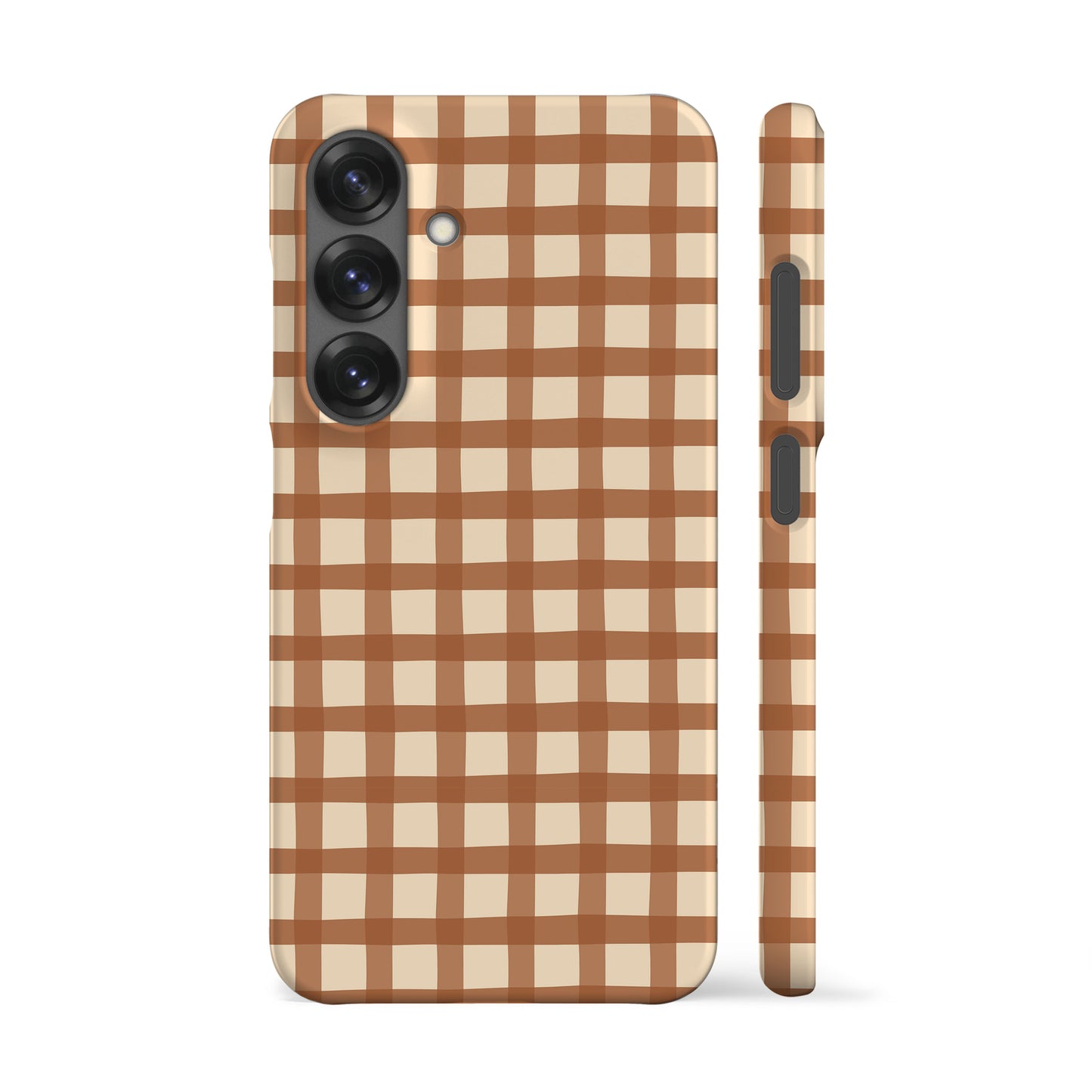 Brown Gingham Phone Case