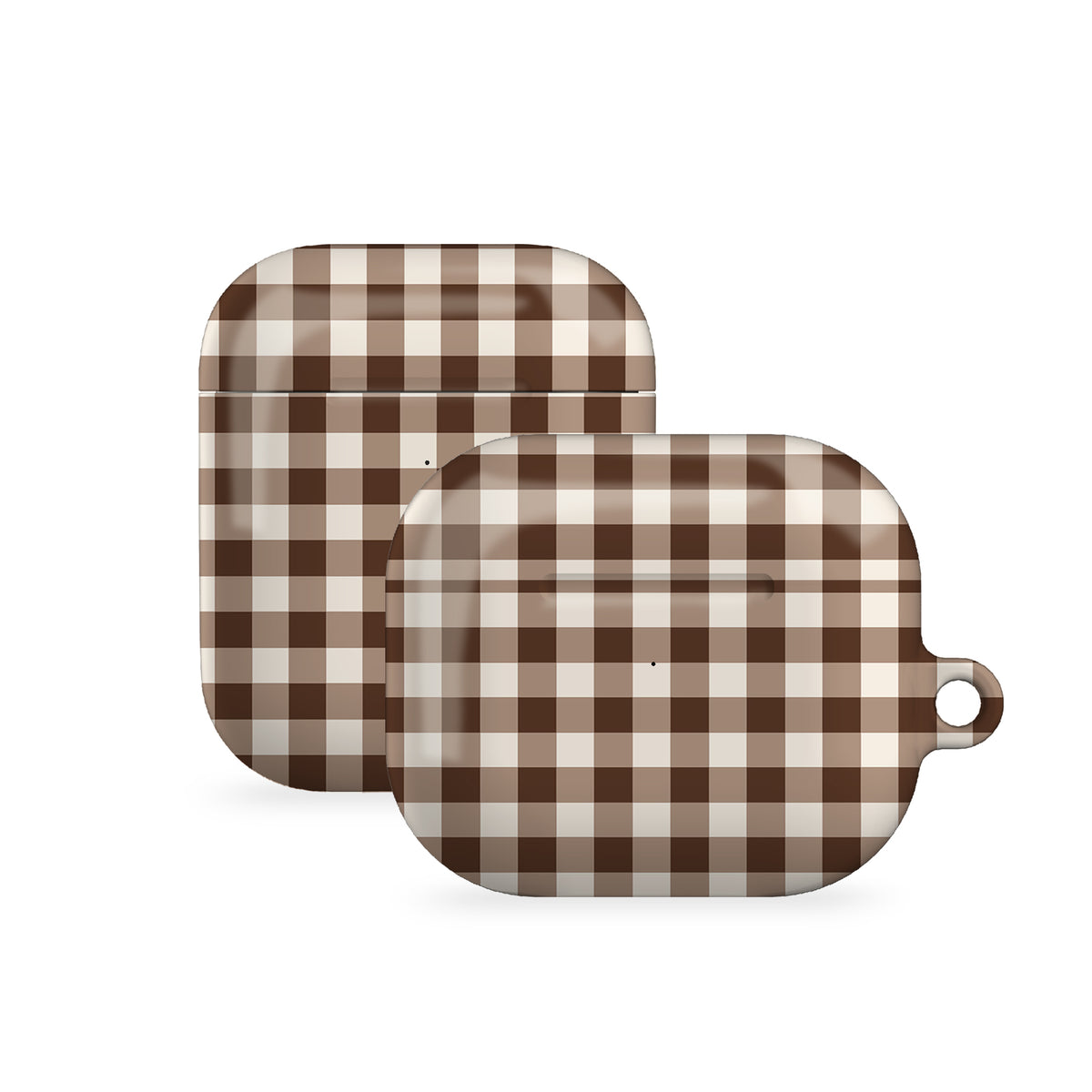 Brown Plaid AirPods Cover