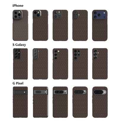 Brown Mini Polka Phone Case