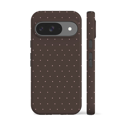 Brown Mini Polka Phone Case