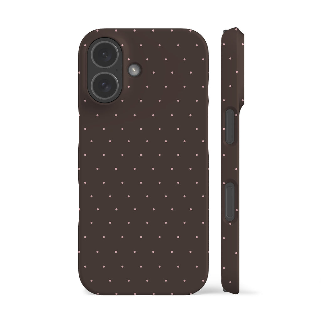 Brown Mini Polka Phone Case