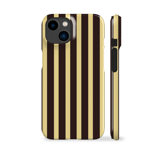 Brown Yellow Striped Phone Case