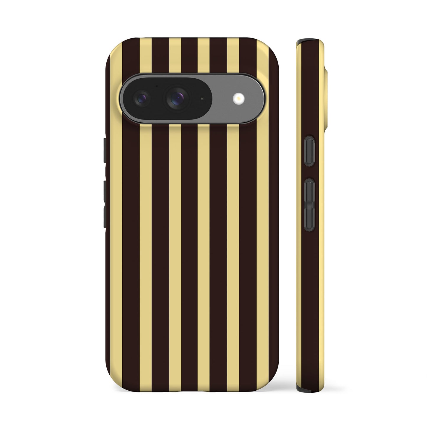 Brown Yellow Striped Phone Case