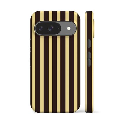 Brown Yellow Striped Phone Case