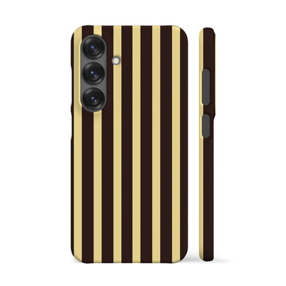 Brown Yellow Striped Phone Case