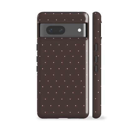 Brown Mini Polka Phone Case