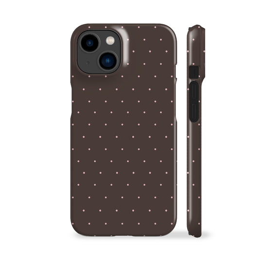 Brown Mini Polka Phone Case