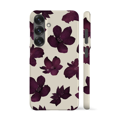 Burgundy Flowers Phone Case
