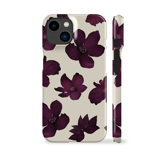 Burgundy Flowers Phone Case