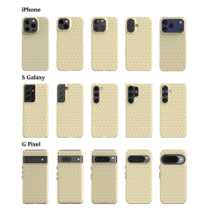 Butter Yellow Polka Phone Case