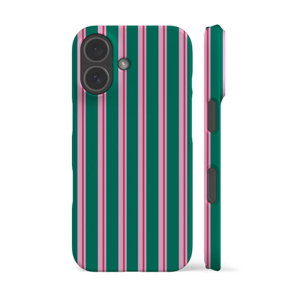 Capri Green Stripes Phone Case
