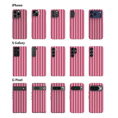 Capri Pink Stripes Phone Case