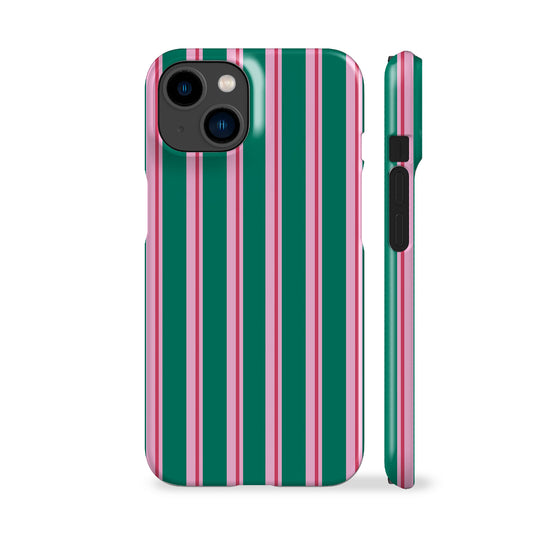 Capri Green Stripes Phone Case