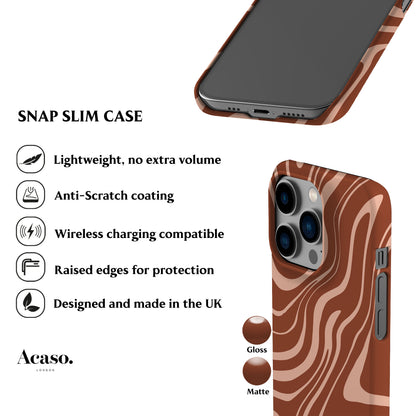 Caramel Wavy Phone Case