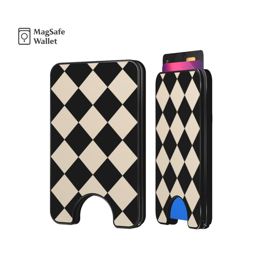 Checkerboard Magnetic Phone Wallet