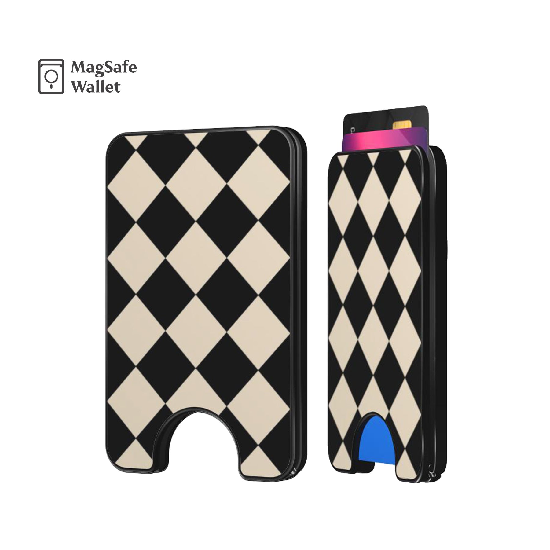 Checkerboard Magnetic Phone Wallet