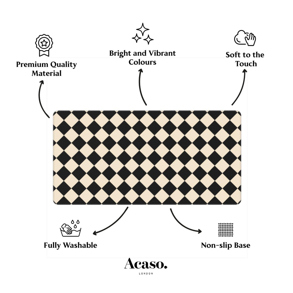 Checkerboard Desk Mat