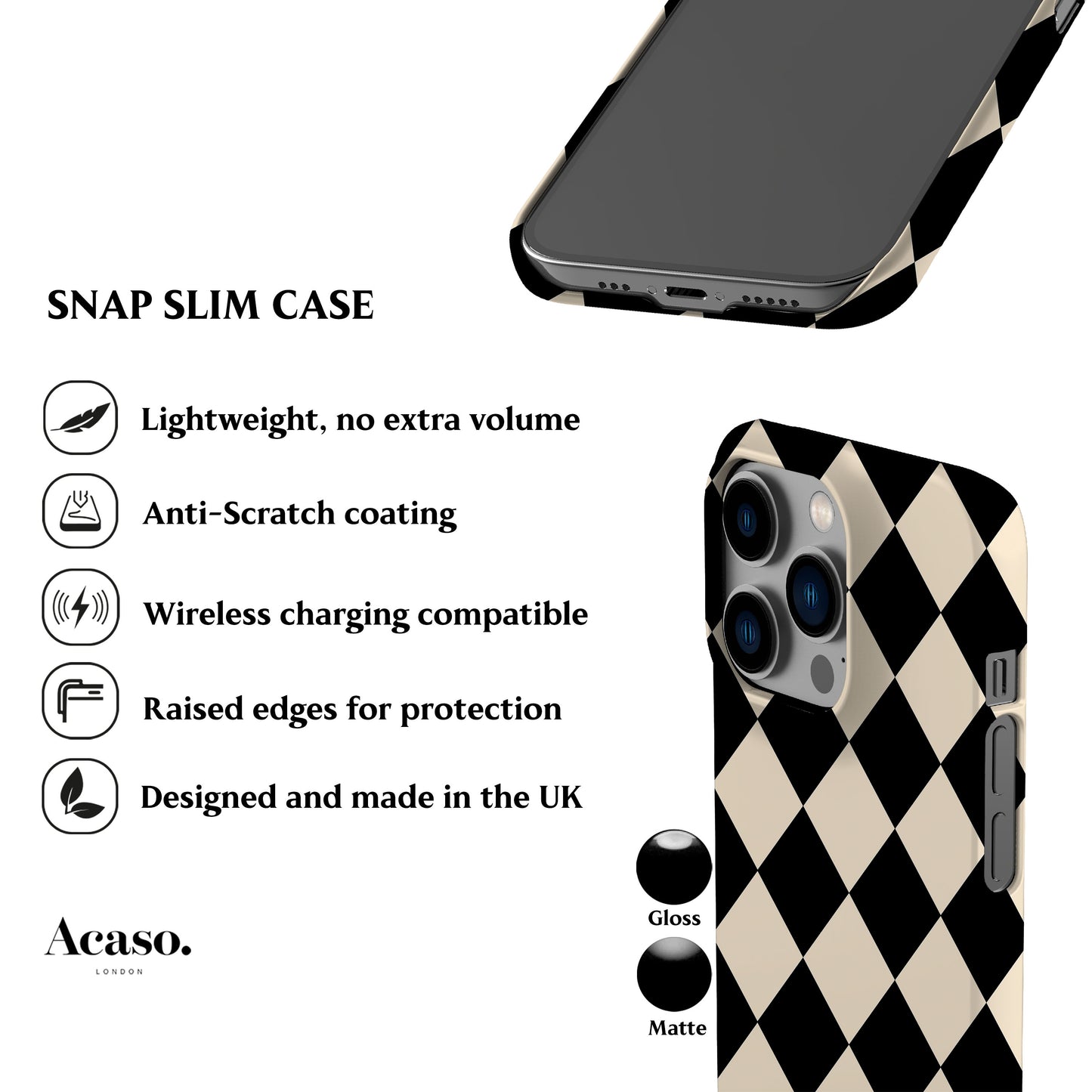 Checkerboard Phone Case